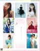 A magazine with a bunch of pictures of girls in different outfits.